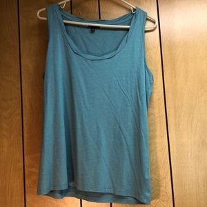 Talbots teal sleeveless top size L